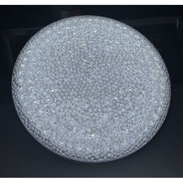 CB CE RoHS engry saving aluminum round crystal PC diffuser Frameless Back lit Smd2835 Cri80 Dimmable Free Adjustment Cut Hole 18w 24w 2700K 7500K Recessed LED Panel Light