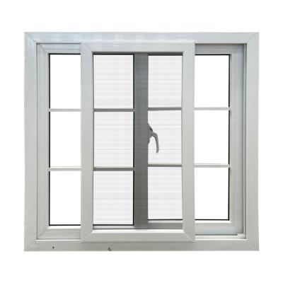 Des fenêtres coulissantes horizontales en PVC avec écran anti-moustiques