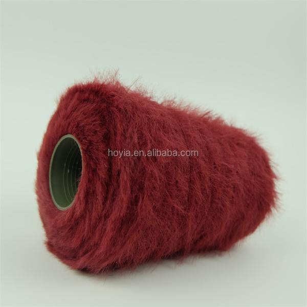 Вязать ткань меха длинной пряжи пингпонга волос сплетя