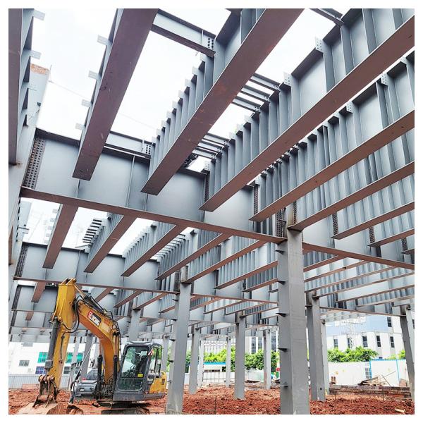 Prefabricated Metal Storage Buildings , Sandwich Panel Steel Building Workshop Garage