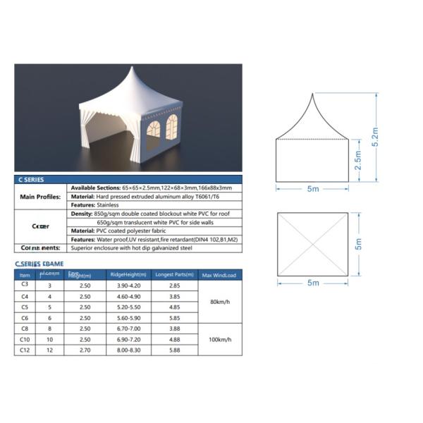 Outdoor Pagoda Tent,Pvc Wedding Tent On Business Events Wedding Parties