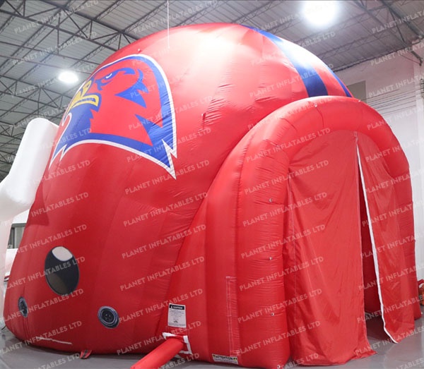 Custom Inflatable American Football Helmet Outdoor Inflatable Sports Tunnel Inflatable Tent Football Helmet