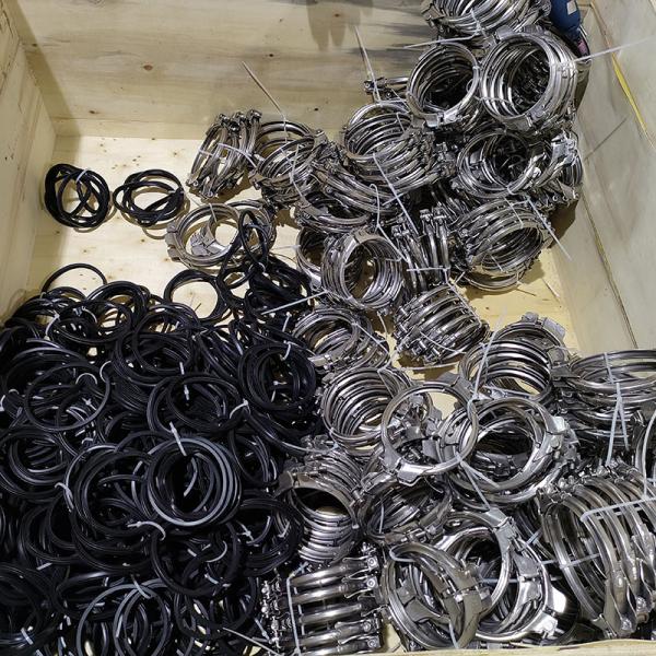 150mm Stainless Steel 304 Bolt Heavy Duct Pipe Clamps For Rust Resistance