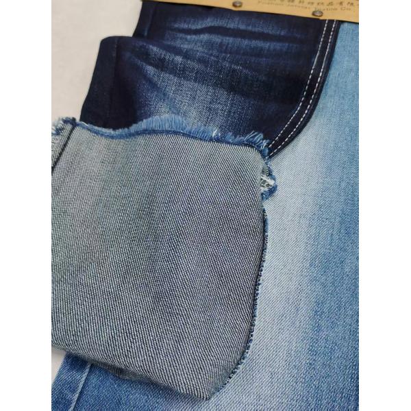 Siro Yarn Cross Slub Estiramiento débil 85%Tejido de algodón para jeans o chaqueta