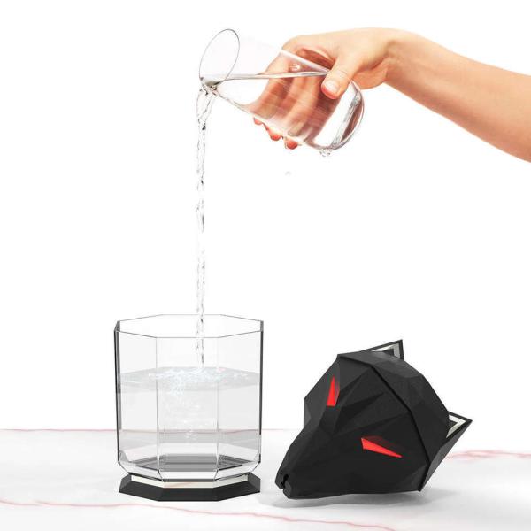 Gráfico Design Criativo 600ml Grande Capacidade Aromaterapia Ultrassônico Diffuser Humidificador de Ar de Neblina Portátil Para Escritório