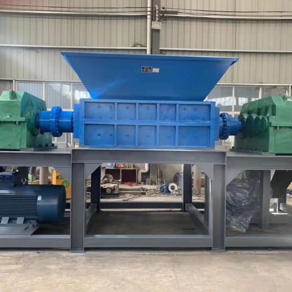 doubles lames de la machine 15ton/H 18 Ton/H 9crsi de défibreur d'axe de la puissance 2*110kw