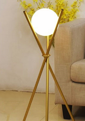 Modern LED Floor Lamp Iron Glass Ball Stand Lights For Living Room Nordic bedside floor lamp（WH-MFL-114)