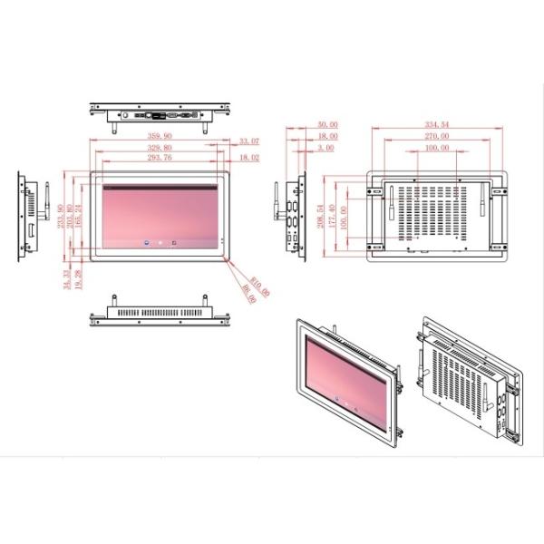 13.3-Inch Android Monitor for Retail Kiosks and Public Information Systems