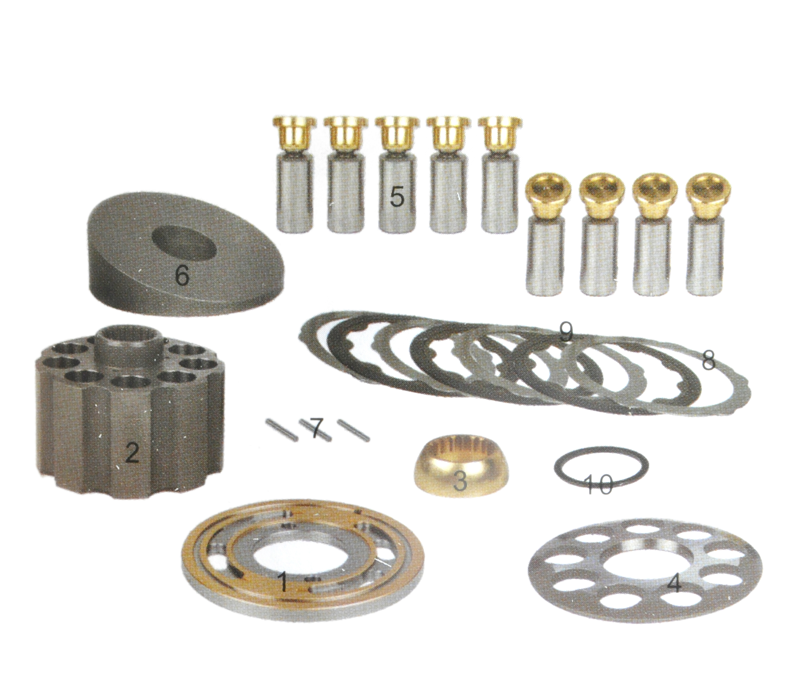 Excavator Hydraulic Parts M2X63 SK100-3 SK120 R150 R130-5 R1300LC-3 DH150 Hydraulic Pump Cylinder