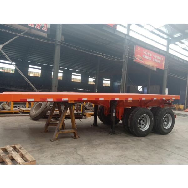 Общая механическая подвеска 2 оси Платформенный трейлер Плоская кровать Полуприцеп WEORES6641A