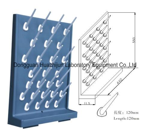 Science Lab Equipment Acid Proof Pegboard Single Face PP Drip Shelf