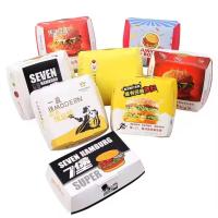Boîte à hamburgers à bas prix personnalisée écologique et recyclable boîte en papier d'emballage alimentaire