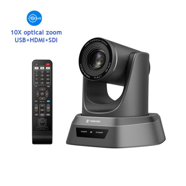 USB 3GSDI HDMI 10X Broadcast Conference PTZ Camera 2.38MP