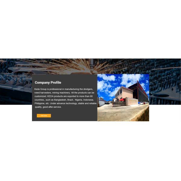 Sand Dredging Amphibious Dredger with 10m Dredging Depth 500m Discharging Distance