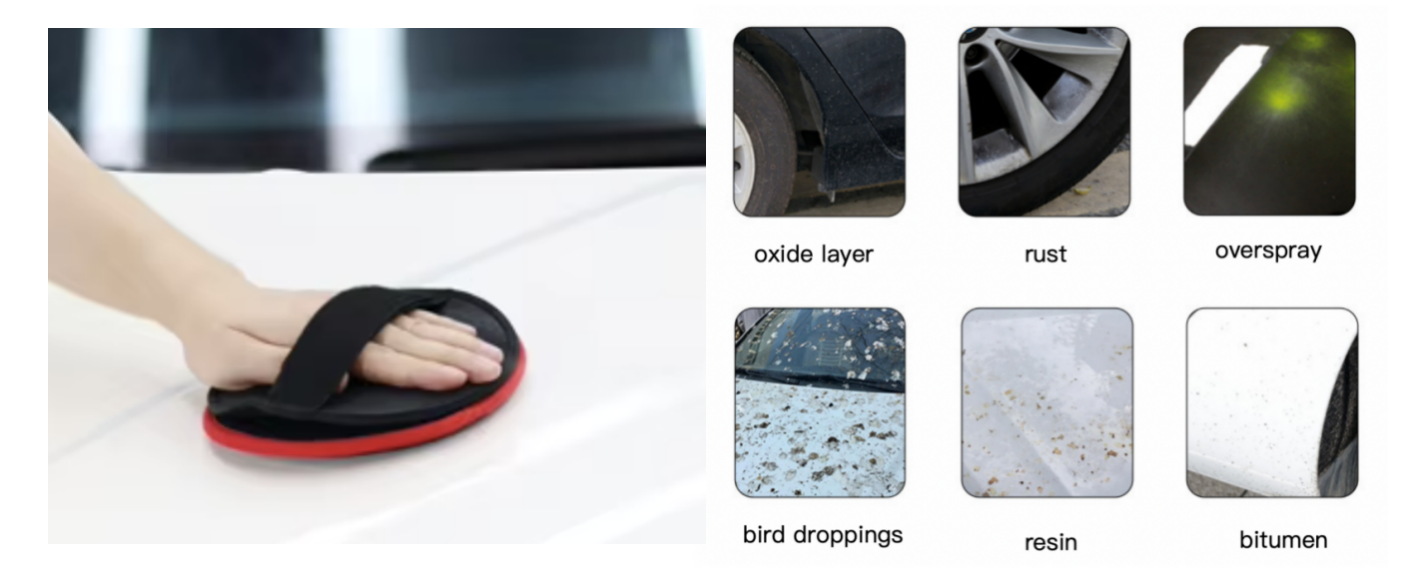 Ultra Thin Car Washing Clay Pad With Hand Strap Applicator