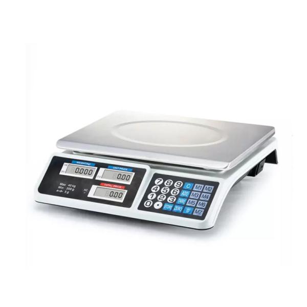 Balance de pesage électronique numérique de haute précision en plastique ABS et acier inoxydable, 40KG et 30KG, pour supermarché, cuisine et usage domestique