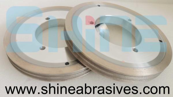 Diamante contínuo 150 mm Grinding rough Wheel Bowl Shape em máquina de borda de vidro
