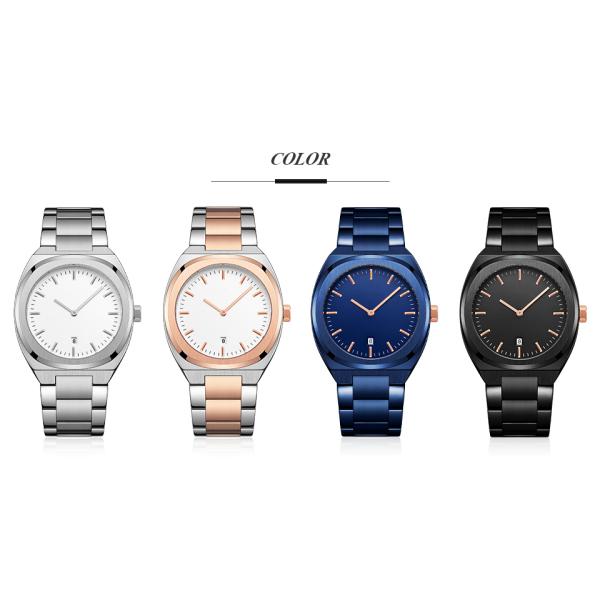 3Bar Waterproof Stainless Steel Back Base Metal Bezel Japan Movt Watch