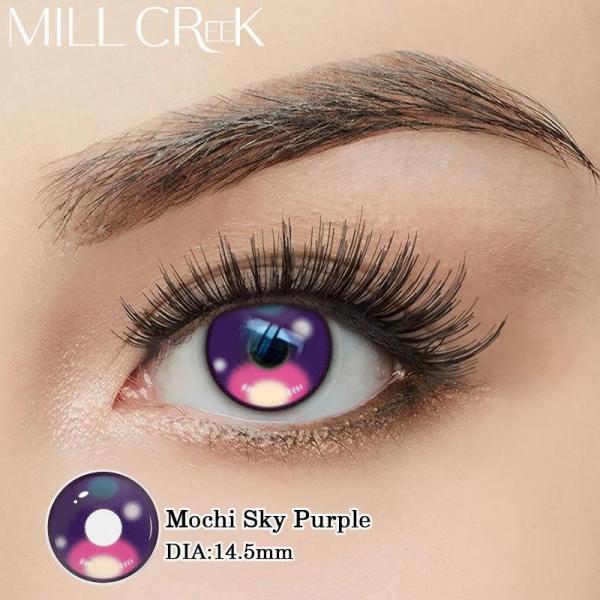 14.5mm Mochi Sky Purple Cosplay Contact Lenses By MILL CREEK
