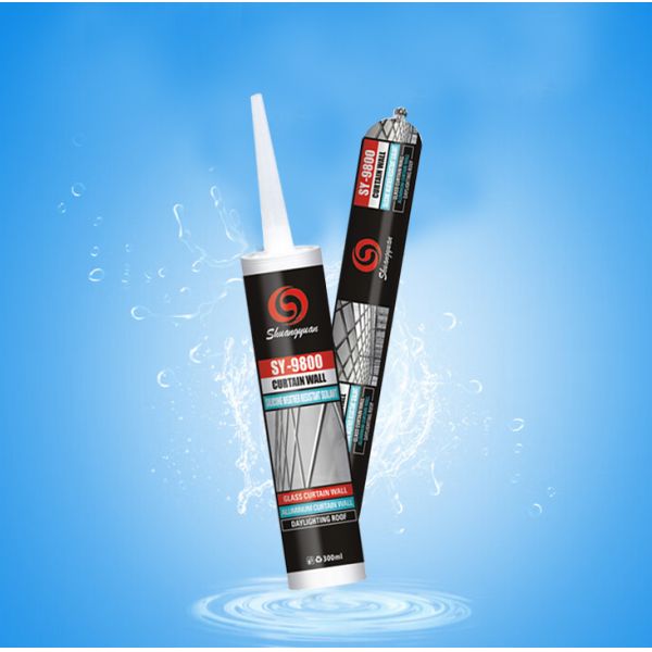 SY-9800 Elastic Silicone Facade Sealant Long Term Weather Aging Resistance for Glass Curtain Wall Aluminum Alloy Structural Joints