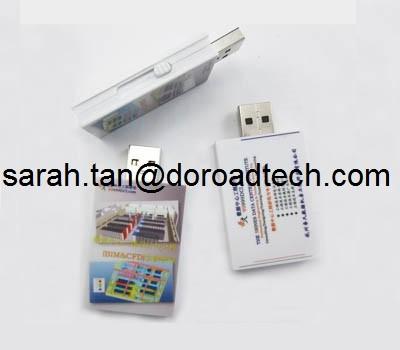 Promotional Gift Plastic Mini Book Shape USB Flash Drive Real Capacity
