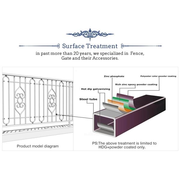 Industrial Steel Security Crimped Spear Fencing Panels