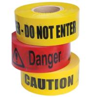 Tape d'avertissement de logo d'impression personnalisée Tape de barricade non adhésive PE