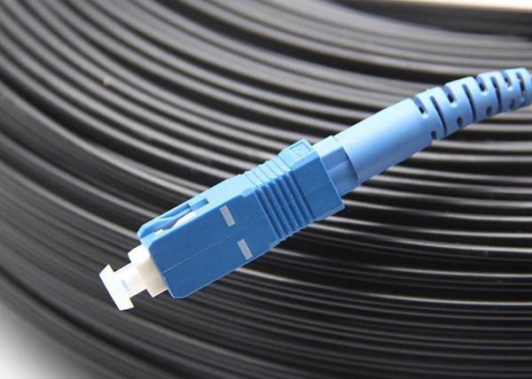 50meters Indoor Fiber Optic Cable / Black LSZH Fiber Optic Jumpers