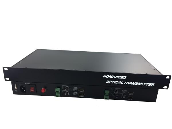 Full HD 4 Channel Uncompressed 1080P/60Hz HDMI with RS232 audio with SFP Modular to Fiber Optic Transmitter Receiver