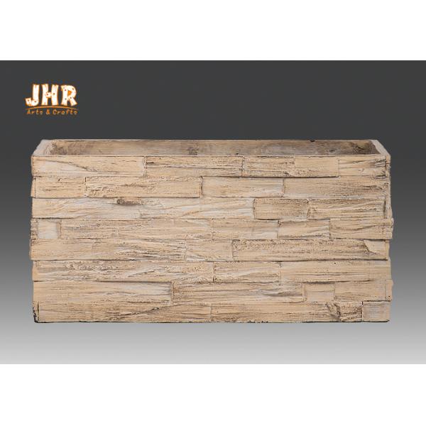 Прямоугольные цветочные горшки глины волокна цветочных горшков кирпичи конструируют плантатора глиняного горшка установили плантаторов сада