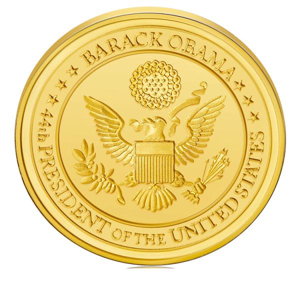 Personalised Gold Coin Gold Plated Presidential Coins Zinc Alloy ISO9001