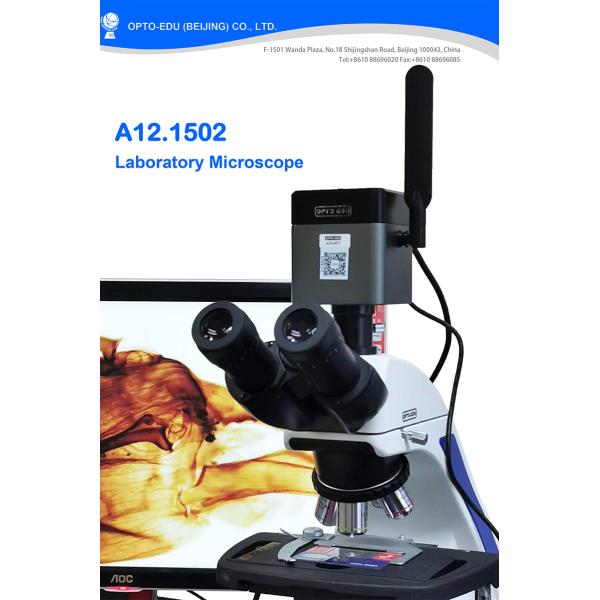 infinity Plan Achromatice Compound Optical Microscope 3W LED A12.1502 Backward Quadruple Nosepiece