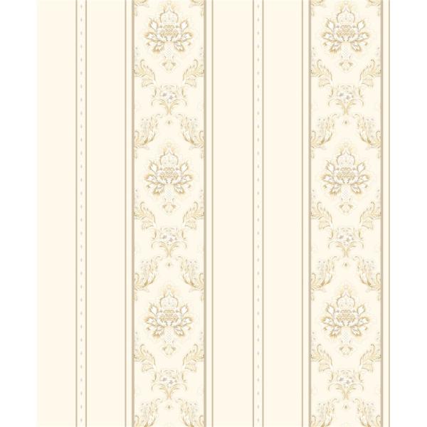 Interior Room Classic Vintage Wallpaper Wet Embossing With Water Based Ink