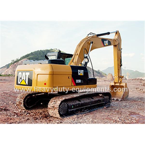 midsize excavator, CAT brand with 1.3m³ bucket capacity, 323D2L, 116KW net power