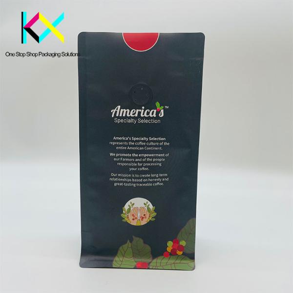 OEM Gusseted Coffee Packaging Bags Aluminium Foil Laminated Pouches
