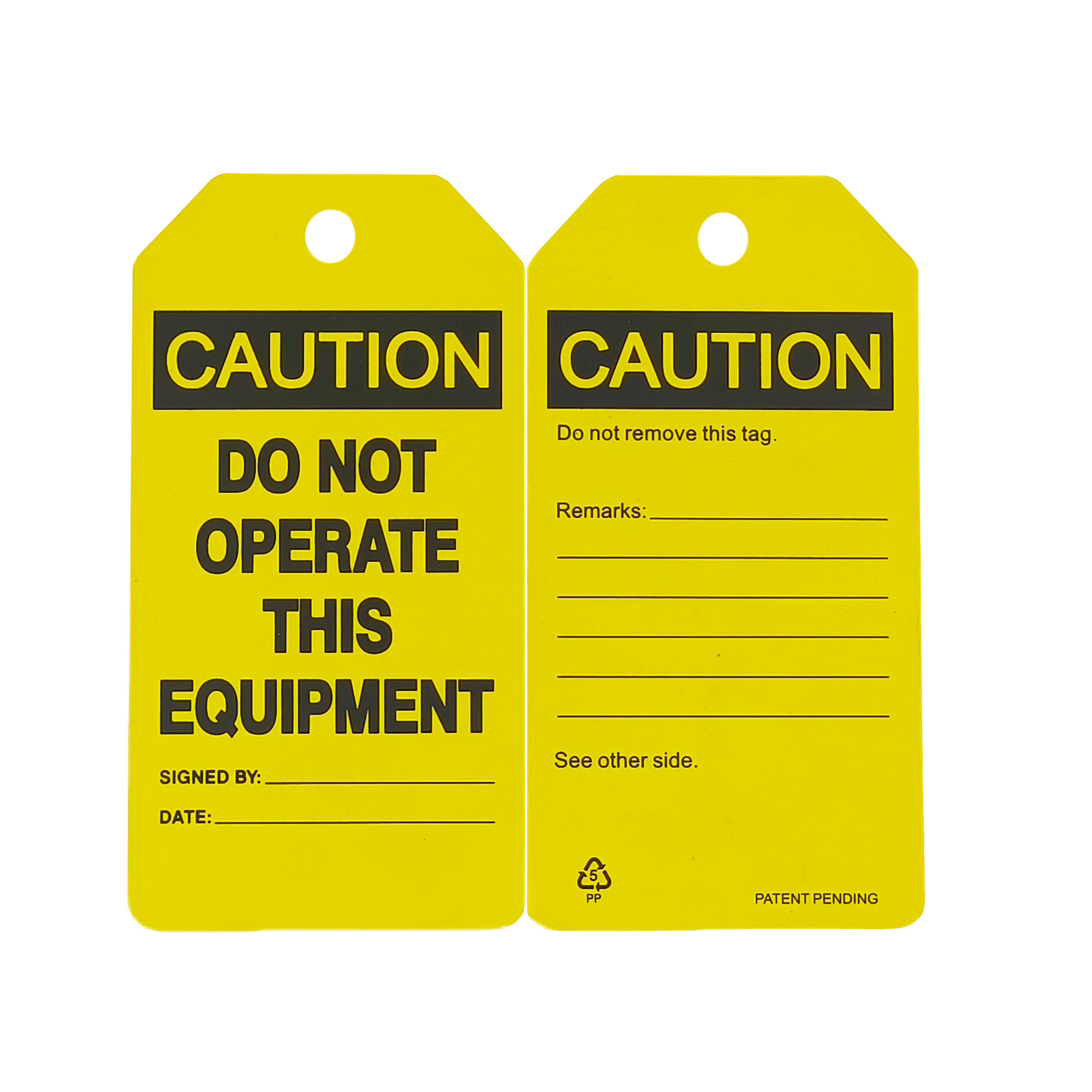 Custom  Hang Tag for Quality Control in Warehouse, Shop Floor, Machinery, Equipment or Office