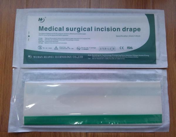 PU Surgical incision dressing with Iodine, disposable surgical drape with Iodine 15*15cm