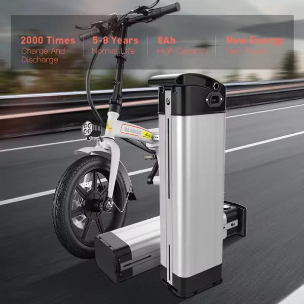 Долгая жизнь 48В 8Ах электрический скутер Литийная батарея LiFePO4 Серебряная рыбка Эбики батарея
