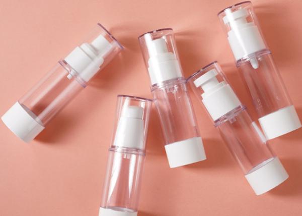 Skincare Cosmetic Airless Bottle 80ml 100ml Airless Pump Bottle With Spray Cap