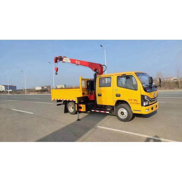 DF 3 Persons Seat Truck Mounted Crane with RHD Drive Type and 6 Tyres