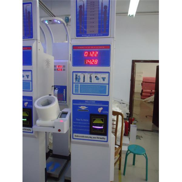 Iron Coin Operated Luggage Scales With Human Body Height And Weight Measurement