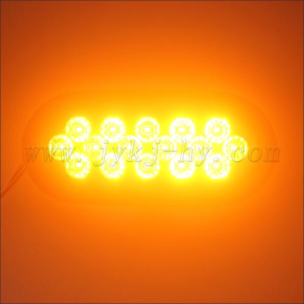 12V 24V 6 inch Oval LED Tail Lights for Truck Trailers Strobe Flashing Warning Lights