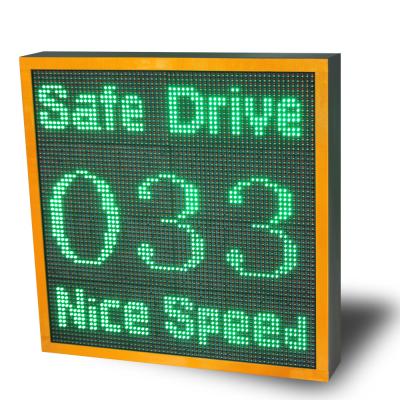 Display de velocidade de veículo de 140 graus de liga de alumínio Limite de velocidade com configuração do aplicativo do telefone