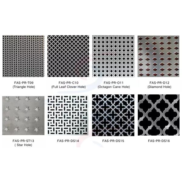 Металлическая пластина украшения SS GI поверхности Birght 8mm пефорированная