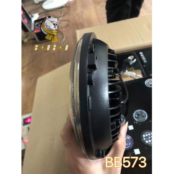 Aluminum 5.75 Inch High Beam Low Beam White Yellow Modified LED Headlight