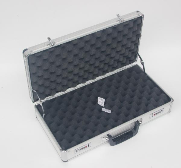 Middle Size Aluminum Gun Case Silver Aluminum Diamond Handgun Box