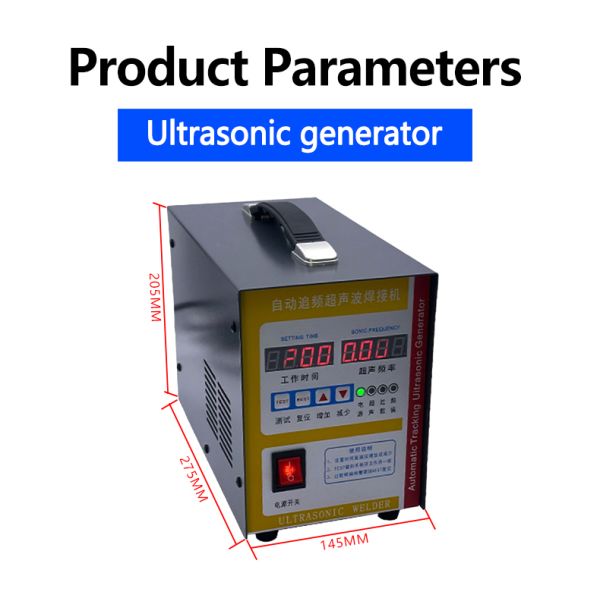 Plastic Welding Hand Held Ultrasonic Welder 1800W Intelligent Frequency Tracking