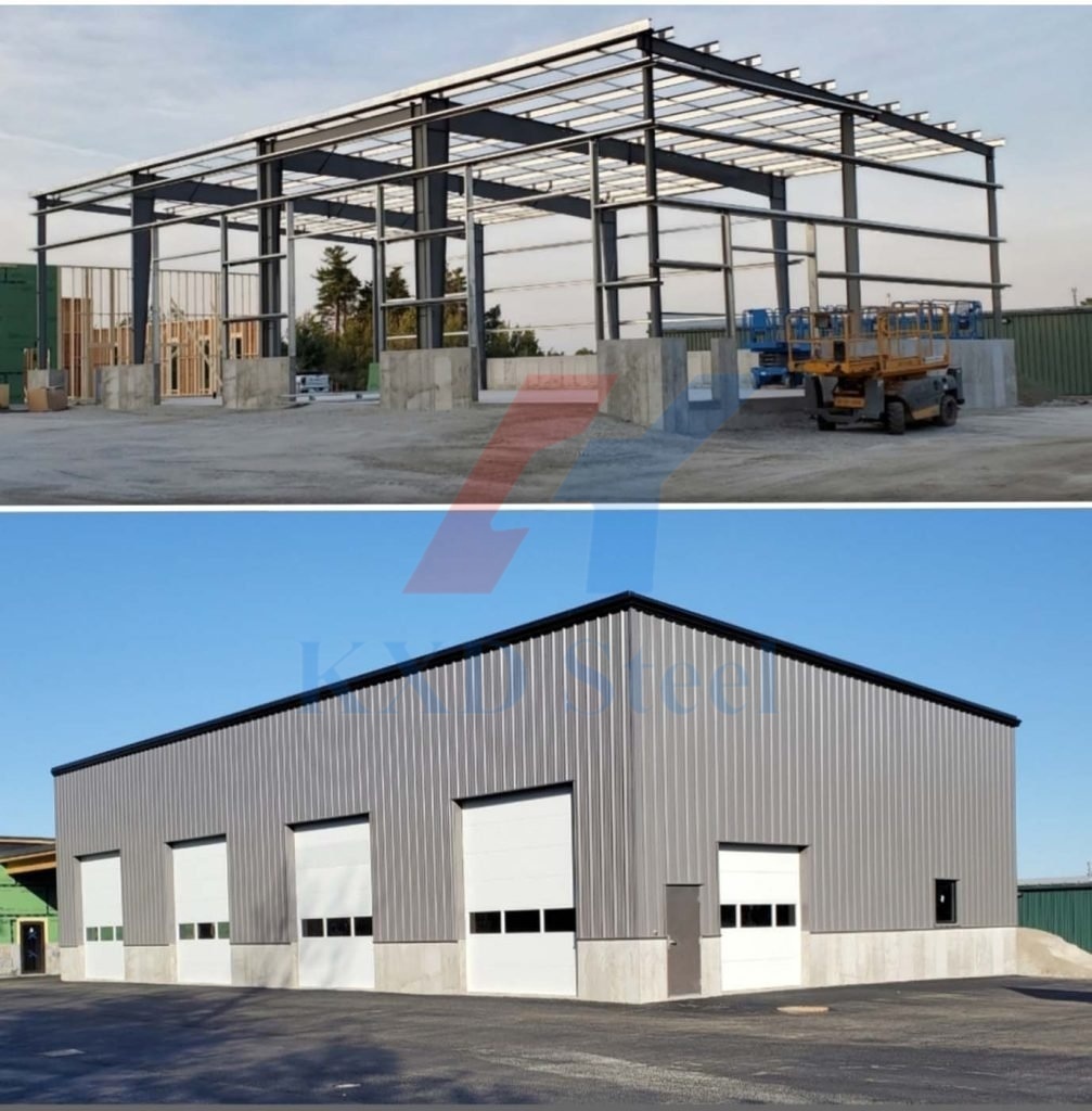 Pre Engineered Metal Building Q355B Welded H Beam Steel Frame Structure Construction For Industrial Storage