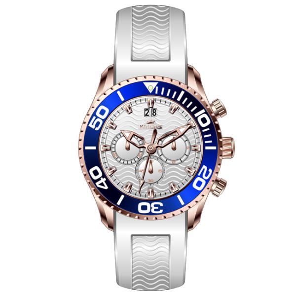 Men's Multifunction Silicone Strap Watches Stainless Steel Case Wrist Watch