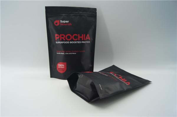 High quality aluminum foil nutrition stand up packaging bag with zipper